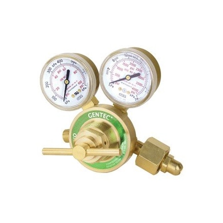 Gentec SILVER SERIES REGULATORS, SINGLE STAGE DESIGN, Med Duty Oxygen Regulator 752X-80